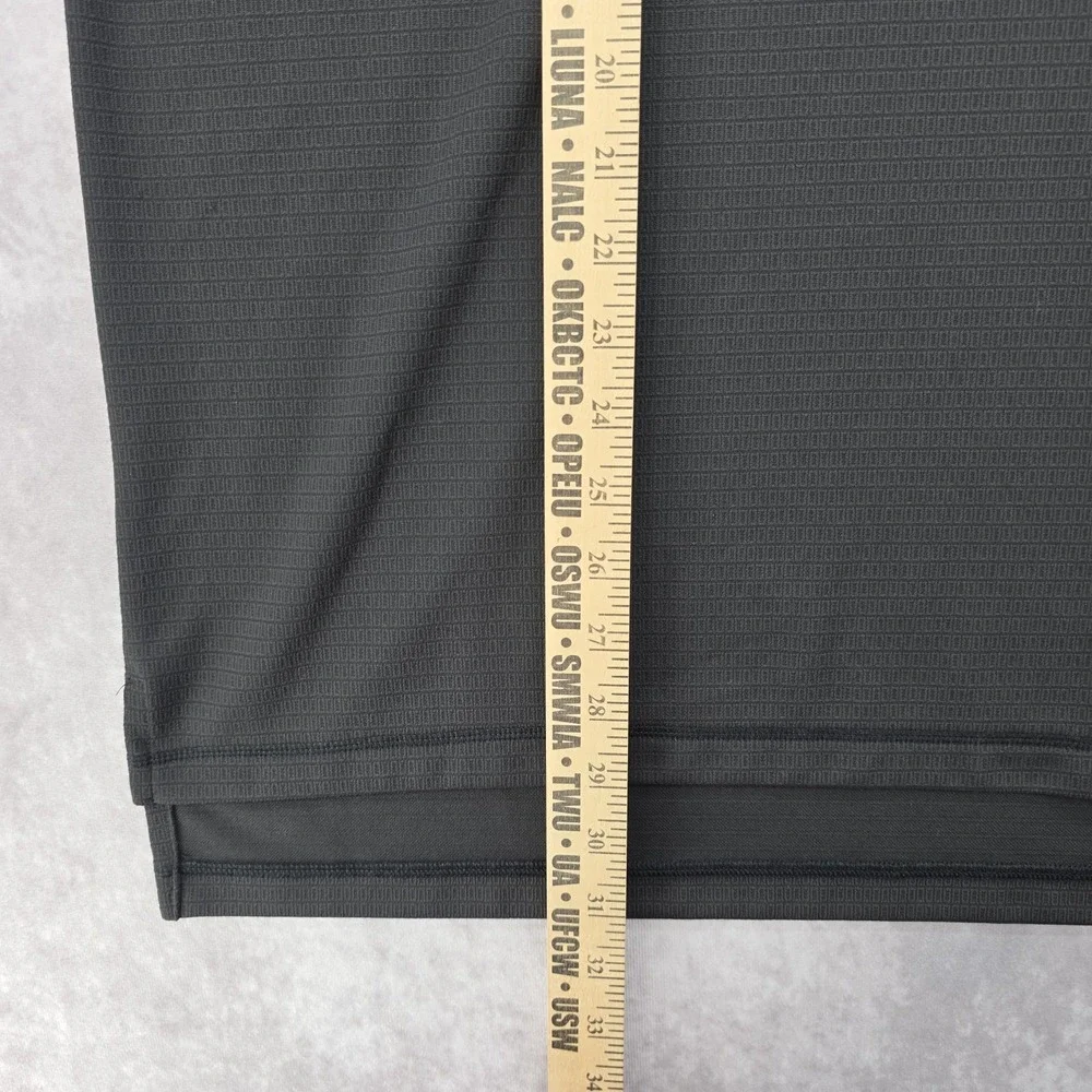 Adidas Golf Climalite Mens XL Polo Shirt Performance Black Short Sleeve Embroid